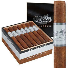 Load image into Gallery viewer, Full-flavored CAO Flathead Steel Horse Bullneck Toro cigar with dark wrapper and detailed band, showcasing premium craftsmanship.