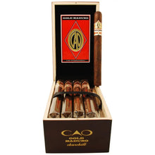 Load image into Gallery viewer, Medium flavored CAO Gold Maduro Churchill cigar from Boston's Cigar Shop, showcasing the rich, dark Maduro wrapper and premium cigar details.