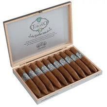 Load image into Gallery viewer, Carlos Torano Exodus Silver Perfecto medium-flavored cigars displayed with their distinctive cigar shape and packaging.