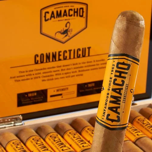 Camacho Connecticut Robusto Exclusive Brands Boston's Cigar Shop