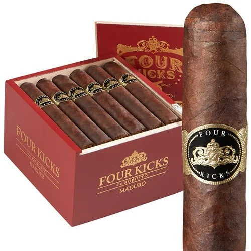 Four Kicks Maduro Corona Gorda Full Flavored Cigars Boston's Cigar Shop