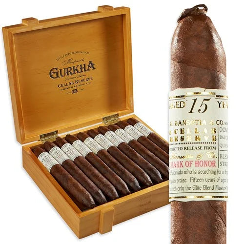 Gurkha Cellar Reserve Solaro Double Robusto (Perfecto) Medium Flavored Cigars Boston's Cigar Shop