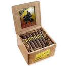 Drew Estate ACID Cigars Atom Maduro Robusto with sweet flavored wrapper and rich tobacco leaf, showcasing the cigar's dark, smooth appearance.