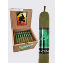 Drew Estate Acid Blondie Green Candela sweet flavored cigar with vibrant green wrapper, displayed on a white background.