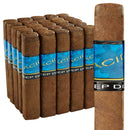 Deep Dish Gordo ACID cigars by Drew Estate with sweet flavor, featuring rich tobacco and colorful packaging, displayed on a wooden surface.