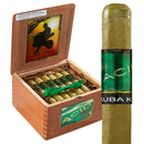 Drew Estate ACID Kuba Kuba Green Candela flavored cigar with vibrant green wrapper, showcasing the sweet-flavored cigar by Boston's Cigar Shop.