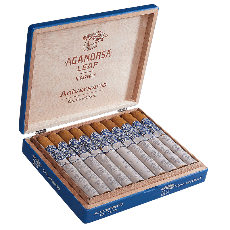 Aganorsa Leaf Anniversario Connecticut Robusto Medium Flavored Cigars Boston's Cigar Shop