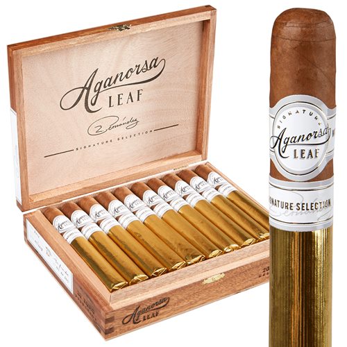 Aganorsa Leaf Signature Selection Casa Fernandez Corona Gorda Medium Flavored Cigars Boston's Cigar Shop