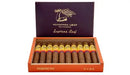 Aganorsa Supreme Leaf International 2026 Robusto medium flavored cigar with a dark wrapper, displayed on a wooden surface.
