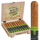 Alec Bradley Black Market Vandal 'The Con' Toro medium flavored cigar pack with wrapped cigars and branding visible.