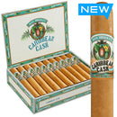 Alec Bradley Caribbean Cask Churchill mild flavor cigar with dark wrapper, displayed on a wooden surface.