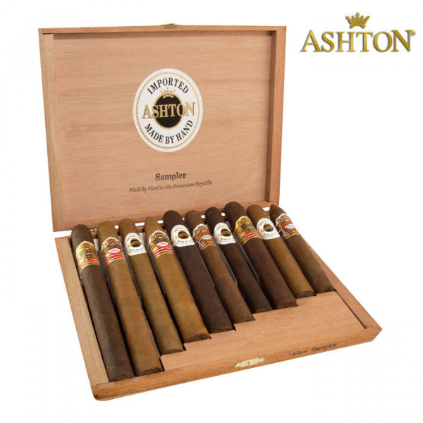 Ashton 10-Cigar Sampler Box Cigar Sampler Boston's Cigar Shop
