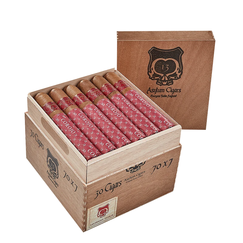 Asylum 13 Authentic Corojo Robusto Full Flavored Cigars Boston's Cigar Shop