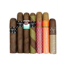 Asylum LockJaw 7 Cigar Sampler featuring a variety of cigars, displayed in a box with branded packaging from Boston's Cigar Shop.
