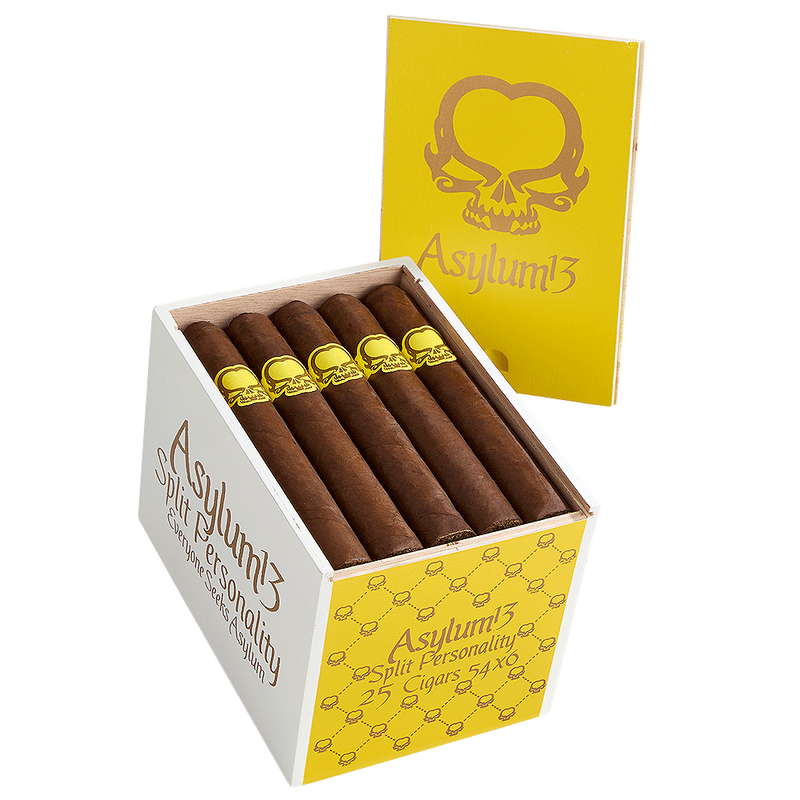 Asylum Split Personality Petite Corona Medium Flavored Cigars Boston's Cigar Shop