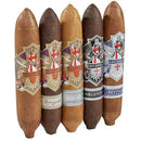 Ave Maria Morning Star Collection cigar sampler from Boston's Cigar Shop, featuring a variety of premium cigars in a display box.