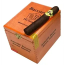 Baccarat Double Maduro Double Corona sweet flavored cigar with dark Maduro wrapper, displayed on a wooden surface.