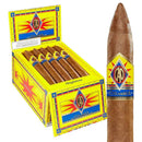 Medium flavored CAO Colombia Magdalena Torpedo cigar displayed in a box, highlighting its smooth, rich cigar packaging.