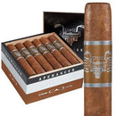 Cao Flathead Steel Horse Apehanger full-flavored cigars with metal band and textured wrapper, displayed on a wooden surface.