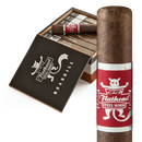 CAO Flathead Steel Horse Roadkill full-flavored cigar pack showcasing the cigar's detailed band and dark, textured wrapper.