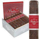 Full-flavored CAO Flathead V660 Carb Gordo cigar with dark wrapper and detailed band, displayed on a white background.