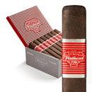 Full-flavored CAO Flathead V770 Big Block Gordo cigar with detailed band, displayed on a neutral background.
