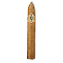 Medium flavor CAO Gold Perfecto cigar with a smooth, light brown wrapper, showcasing its elegant tapered shape.