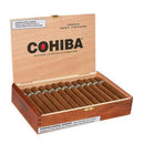 Cohiba Red Dot Corona medium flavor cigar displayed on a wooden surface with a band and cigar wrapper visible.