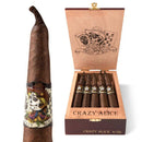 Sweet flavored cigar by Deadwood Tobacco Co. Crazy Alice, featuring rich tobacco and sweet aroma, displayed on a wooden surface.