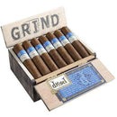 Nicaraguan Diesel Grind Robusto coffee-infused cigar with dark wrapper, showcasing a tightly rolled, premium tobacco cigar.