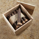 Full flavored Diesel Robusto Nicaraguan cigars displayed in a box, showcasing dark, textured wrappers and premium cigar branding.