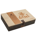 Medium flavored Diesel Vintage Series Natural Toro cigar from Boston's Cigar Shop, showcasing the cigar's natural wrapper and packaging.