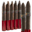 Full-flavored Diesel Wicked Torpedo cigar with dark wrapper, displayed on a wooden surface, showcasing premium craftsmanship.