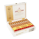 Drew Estate 20 Acre Farm Toro medium-flavored cigars displayed in open packaging, showcasing the cigars' rich brown wrappers.