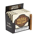 Drew Estate Tabak Especial Cafecita Dulce sweet flavored cigar with a dark wrapper, displayed on a wooden surface.