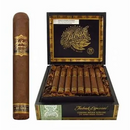 Drew Estate Tabak Especial Corona Negra sweet flavored cigar with dark wrapper, displayed on a wooden surface.