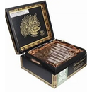 Drew Estate Tabak Especial Corona Negra sweet flavored cigar with dark wrapper and premium band, displayed on a wooden surface.