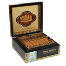Drew Estate Tabak Especial Limited Cafe con Leche Belicoso cigar with coffee-infused wrapper and rich tobacco leaf details.