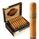 Drew Estate Tabak Especial Robusto Dulce medium-flavored cigar pack with four cigars, featuring dark brown wrappers and yellow bands.