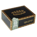 Drew Estate Tabak Especial Robusto Negra medium flavored cigar, handcrafted with dark wrapper and rich tobacco leaf details.