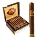 Drew Estate Tabak Especial Toro Negra medium flavored cigars with dark brown wrapper and band, displayed on a wooden surface