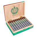 Full flavored El Rey Del Mundo Appointment Brazil Robusto cigar with dark wrapper, displayed on a white background.