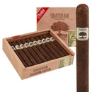 Foundation Charter Oak Maduro Petite Corona medium-flavored cigar from Boston's Cigar Shop, showcasing a dark, wrapped cigar with band.