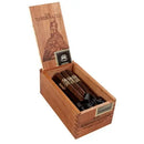 Medium flavored Foundation The Tabernacle Lancero cigars, showcasing wrapped cigars with detailed band and rich tobacco leaves.