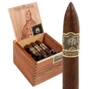 Foundation The Tabernacle Torpedo medium-flavored cigars, showcasing the cigar's tapered shape and rich wrapper.