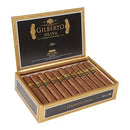 Gilberto Oliva Reserva Noir Robusto medium flavored cigars, showcasing the rich brown cigar with textured wrapper.
