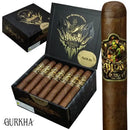 Gurkha Ghost Gold Shadow Robusto sweet flavored cigar with a dark wrapper and smooth texture, ideal for cigar enthusiasts.