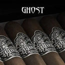 Gurkha Ghost Silver Shadow Robusto medium flavored cigar with silver band, detailed wrapper, and cigar band design.