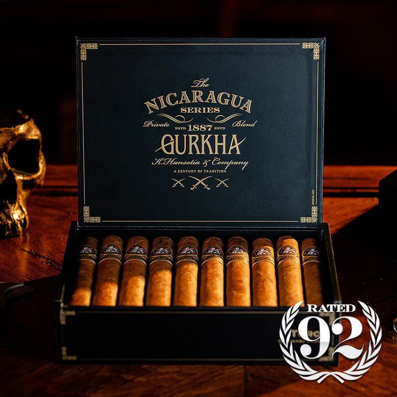 Gurkha Nicaragua Series Belicoso Full Flavored Cigars Boston's Cigar Shop