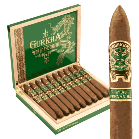 Gurkha Year of the Dragon by AJ Fernandez Figurado Medium Flavored Cigars Boston's Cigar Shop